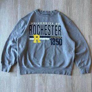 University of Rochester Jansport Crewneck Sweatshirt Gray Established 1850 Colle